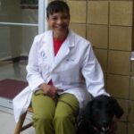 Dr. Cox with her dog